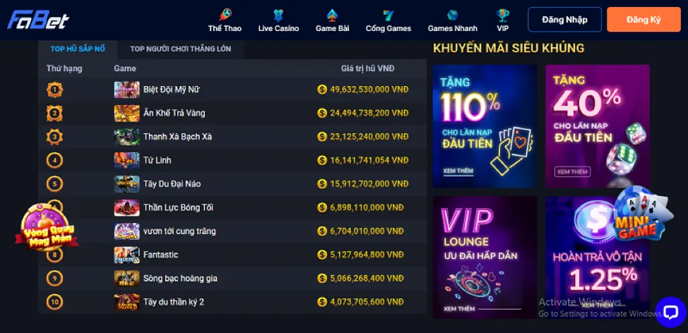 Ưu đãi và khuyến mãi Bắn cá vn88pro code